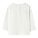 IL GUFO shirt girocollo tinta unita con stampa in contrasto Bianco per Neonata A24TA359MF002 BIANCO IL GUFO 