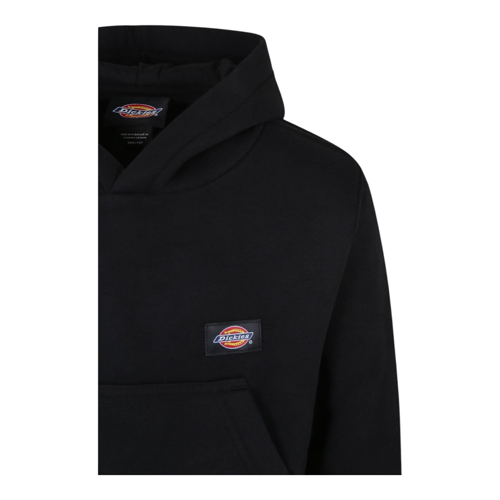 DICKIES felpa tinta unita con cappuccio e logo Nero per Bambino DK0KWE12KBK1 NERO DICKIES 