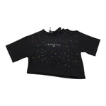 Gaelle T-Shirt Tinta Unita con Brillantini per Bambina 2746MY00410 NERO GAELLE 