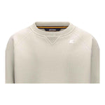 K-Way Maglia Tinta Unita Girocollo con Logo per Bambino K2148LW PANNA K-WAY 