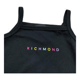 John Richmond Body Bretelline Tinta Unita con Logo per Neonata RIP26084BD NERO JOHN RICHMOND 