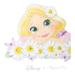 Monnalisa T-Shirt Tinta Unita Girocollo con Stampa Rapunzel per Bambina 39C615 BIANCO MONNALISA 