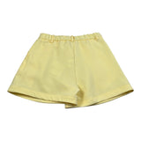 Lu Lu By Miss Grant Short Tinta Unita con Elastico In Vita per Bambina LL3600 GIALLO LU LU BY MISS GRANT 
