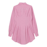 Pinko Abito Camicia Manica Lunga Tinta Unita per Bambina KFTS005 ROSA PINKO 