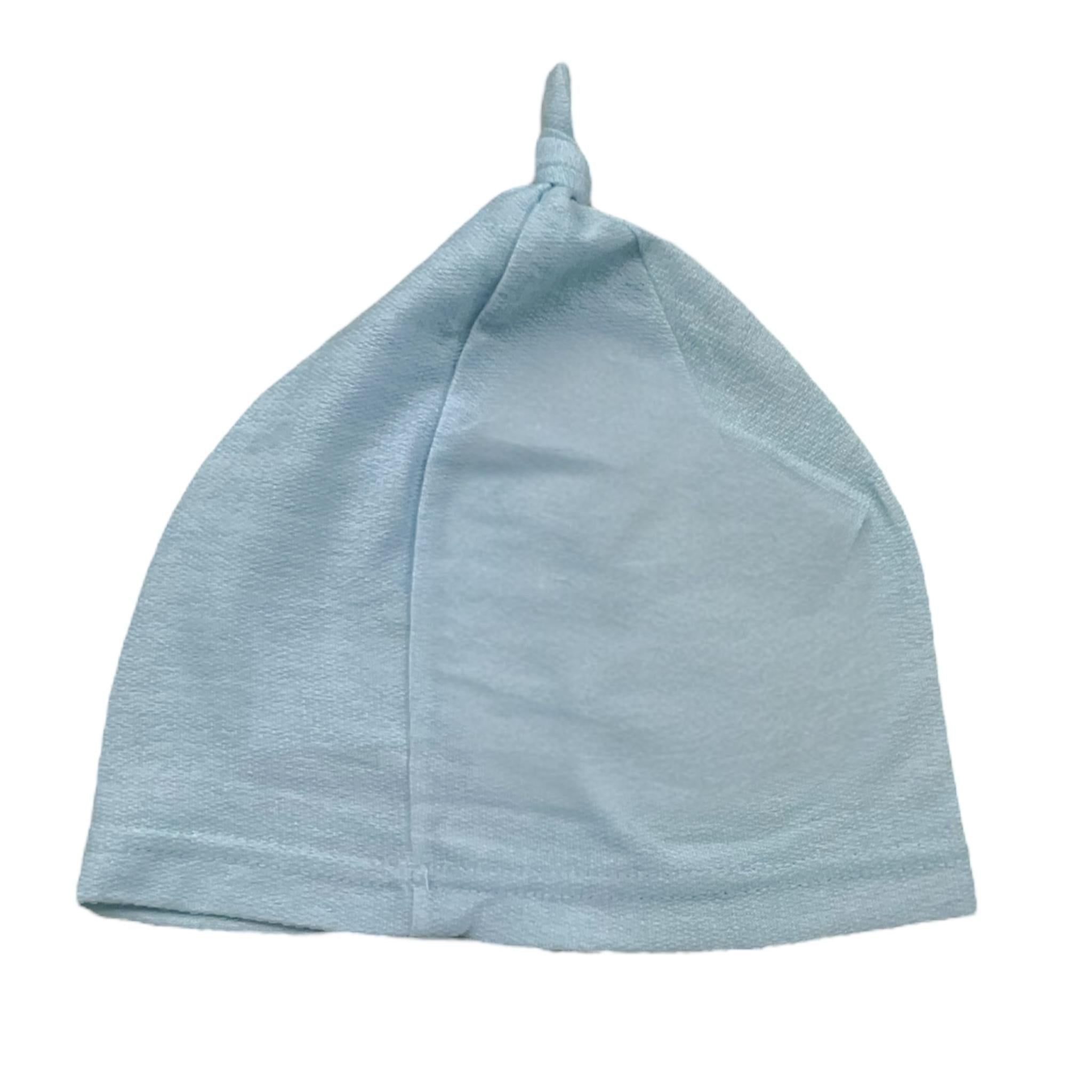 Barcellino Cappello Tinta Unita con Stampa per Neonato 9089 AZZURRO BARCELLINO 