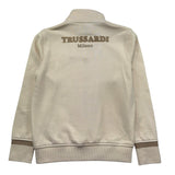 Trussardi Felpa con Zip Tinta Unita E Logo per Bambino TBP26149FE BEIGE TRUSSARDI 