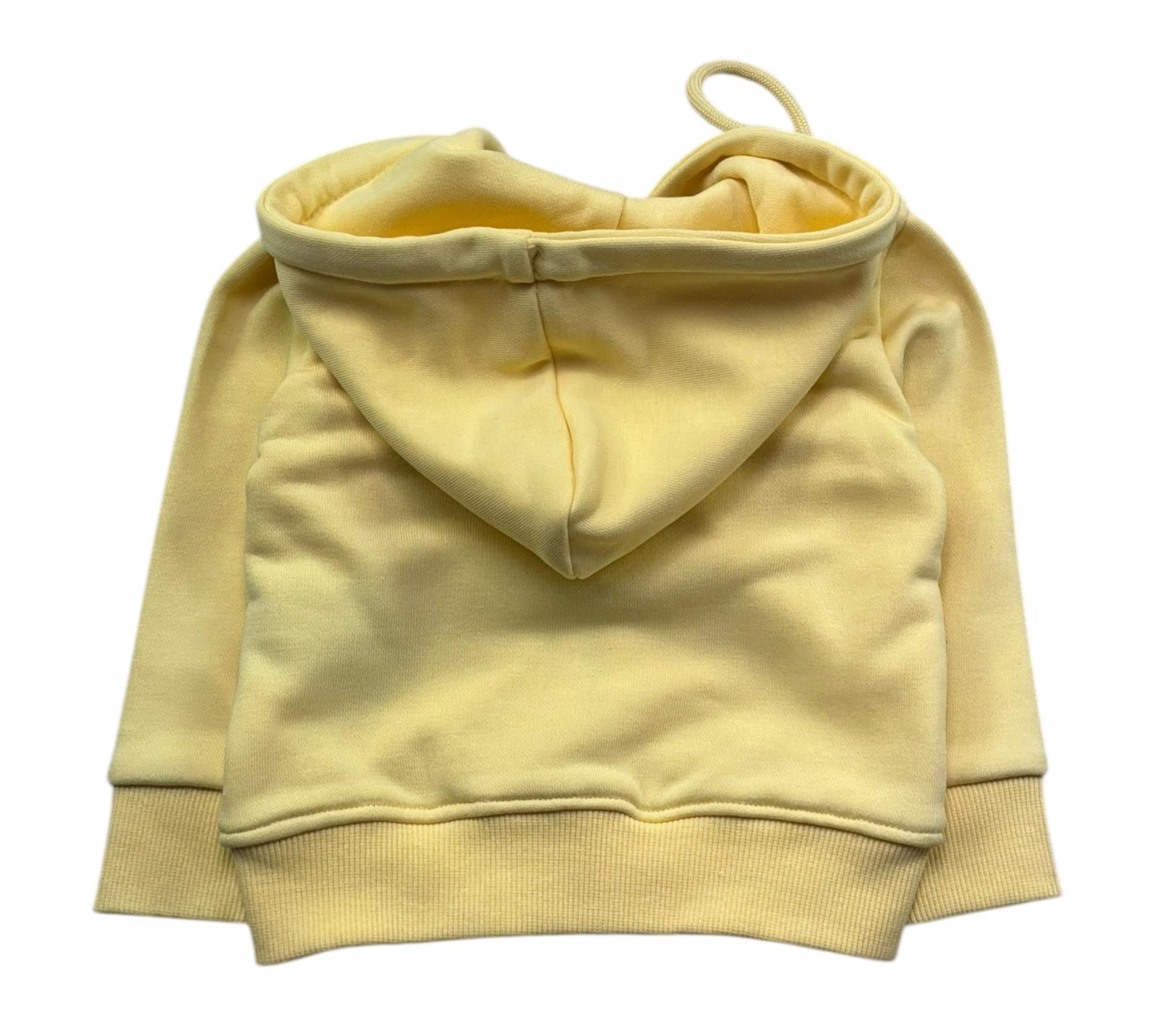 Trussardi Felpa con Zip E Cappuccio Tinta Unita per Neonato TIP26011FE GIALLO TRUSSARDI 