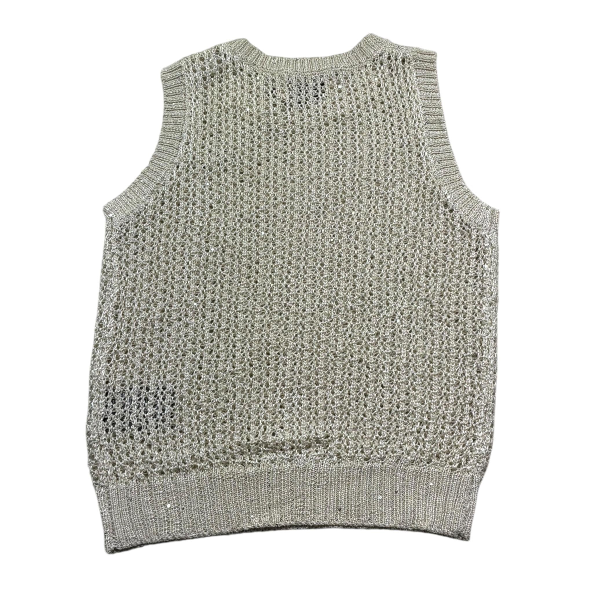 Trussardi Gilet Tinta Unita con Paillettes per Bambina TGP26040GL BEIGE TRUSSARDI 