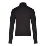 HATE LOVE maglia tinta unita collo alto a costine Nero per Bambina OJSW00327 NERO HATE LOVE 