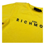 John Richmond T-Shirt Girocollo Tinta Unita con Logo per Bambino RBP26008TS GIALLO JOHN RICHMOND 
