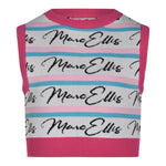 Marc Ellis Top Giromanica tinta unita con Stampa Bianco per Bambina JMJTP01201X BIANCO MARC ELLIS 