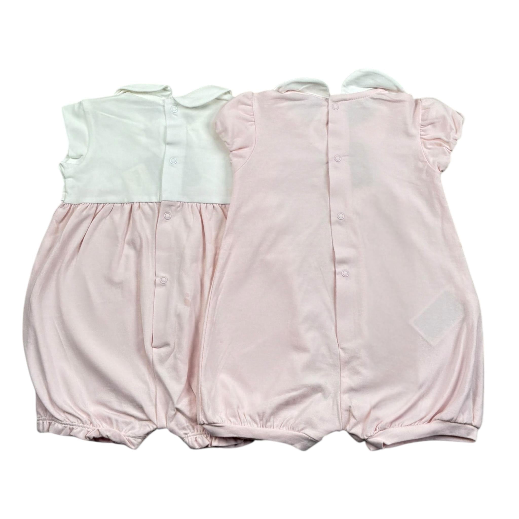 Mayoral Set 2 Pagliaccetti Bicolore per Neonata 1752 BIANCO/ROSA MAYORAL 