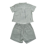 Babidu Completo 2 Pezzi Camicia-Bermuda per Neonato 40409N VERDE BABIDU 