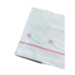 Isabel & Martinez Lenzuola Tinta Unita con Ricami per Neonata IM25N421 BIANCO ISABEL & MARTINEZ 