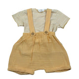Teddy E Minou Completo 2 Pezzi T-Shirt-Salpette per Neonato E25CP066C0070X GIALLO TEDDY E MINOU 