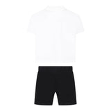John Richmond Completo 2 Pezzi Polo-Bermuda Bicolore per Neonato RGP25006CJ BIANCO/NERO JOHN RICHMOND 