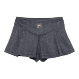 ELISABETTA FRANCHI short tinta unita con microfantasia Blu per Neonata EGBE019X BLU ELISABETTA FRANCHI 