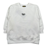 Blauer Felpa Chiusa Girocollo Tinta Unita con Stampa per Neonato 25SBLKF03551N BIANCO BLAUER 