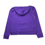 FRACOMINA felpa tinta unita con cappuccio e brillantini Viola per Bambina FM0767 VIOLA FRACOMINA 