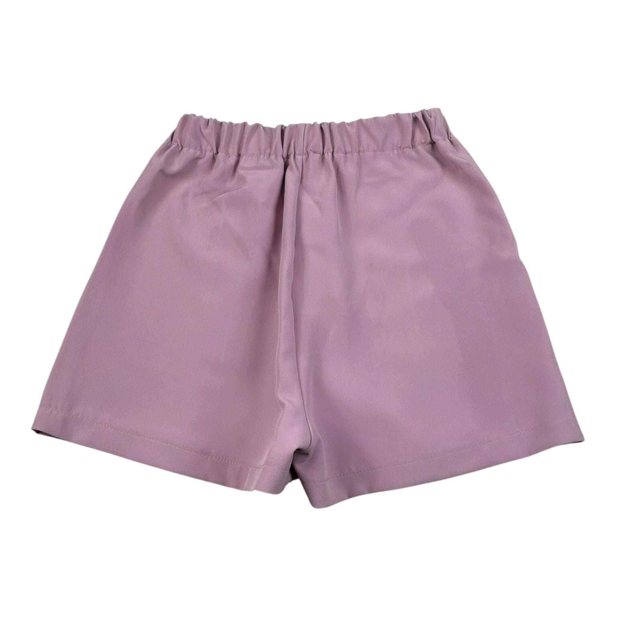 J'Aime' Short tinta unita con Elastico In Vita Rosa per Bambina JG416525SH ROSA J'AIME' 