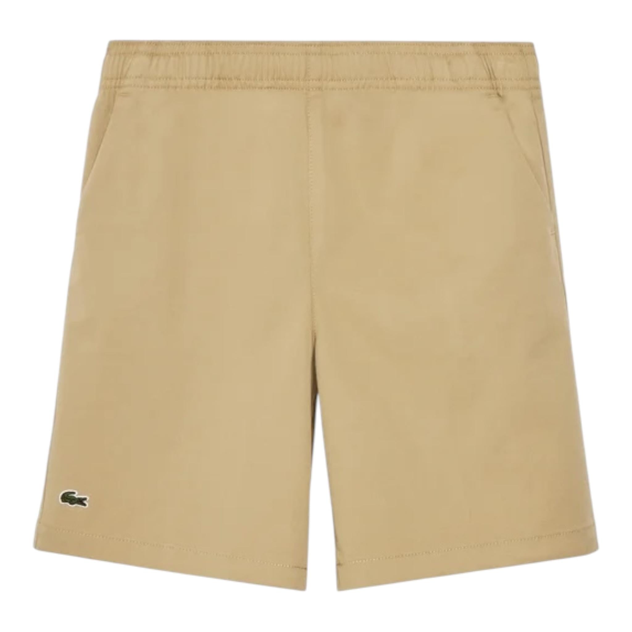 Lacoste Bermuda Tinta Unita con Elastico In Vita per Bambino FJ5242 BEIGE LACOSTE 