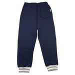 DETWELVE pantalone tuta tinta unita con elastici in contrasto Blu per Bambino CB654 BLU DETWELVE 