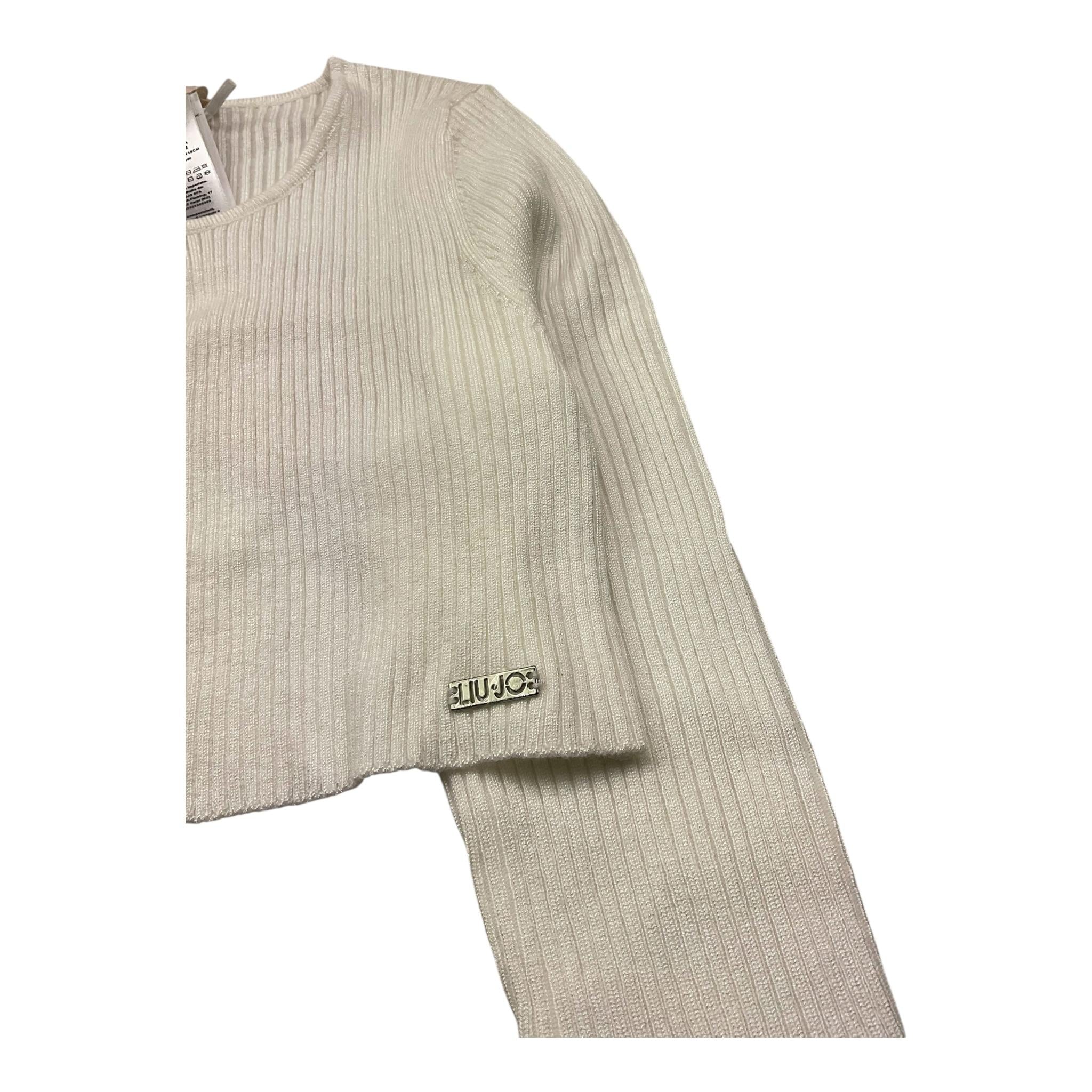 Liu Jo Cardigan Tinta Unita per Bambina KA4036 BIANCO LIU JO 