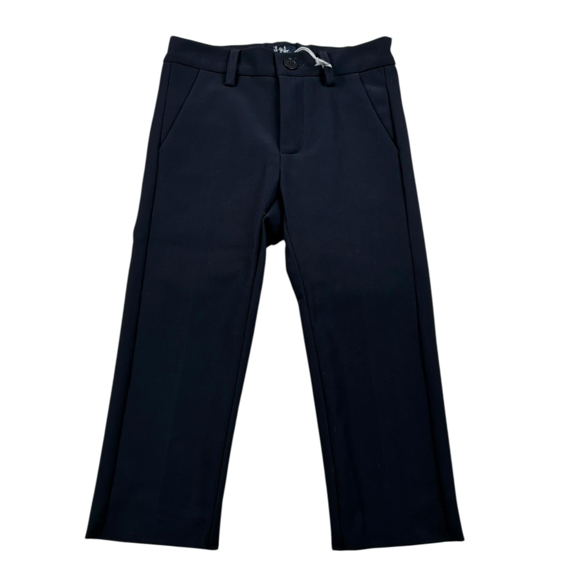 Il Gufo Pantalone Tinta Unita con Girovita Regolabile per Neonato P25PL266N0057N BLU IL GUFO 