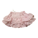 U+È Gonna Tinta Unita con Fantasia A Righe per Neonata UE1778 ROSA U+è 