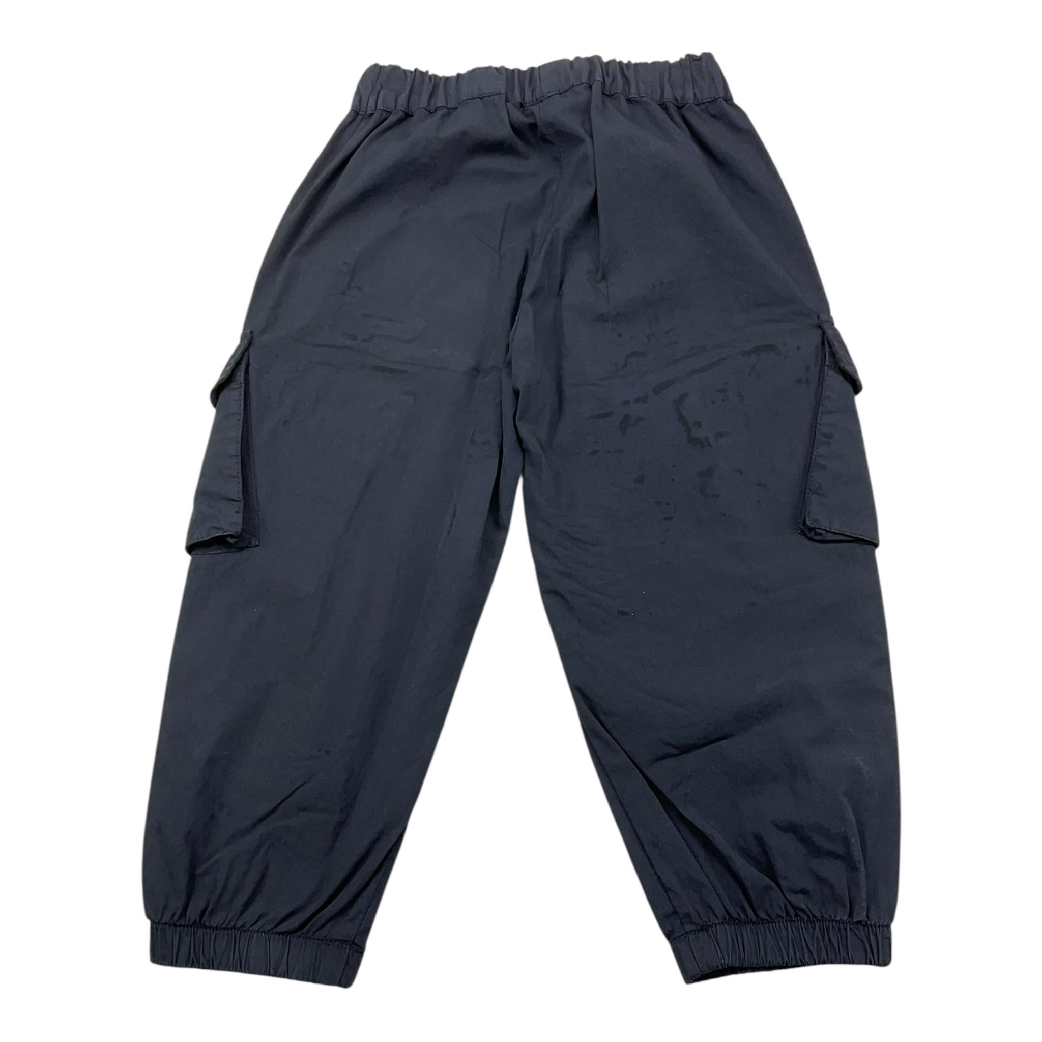 Dondup Pantalone Tinta Unita con Elastico In Vita per Bambina DMPA112 BLU DONDUP 