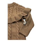 DOU DOU maglia tinta unita con balze Marrone per Bambina DV9A20X MARRONE DOU DOU 