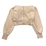 Janice Felpa Tinta Unita con Zip E Cappuccio per Bambina JN616R BEIGE JANICE 