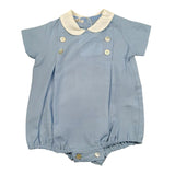 Seerose Pagliaccetto Tinta Unita con Colletto per Neonata 517 AZZURRO SEEROSE 