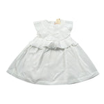 Elisabetta Franchi Abito Tinta Unita con Rouches per Bambina EGAB198XJ BIANCO ELISABETTA FRANCHI 