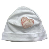 MARLU' cappello tinta unita con stampa Bianco per Neonata EP2973 BIANCO MARLU' 