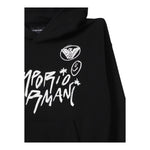 EMPORIO ARMANI felpa con cappuccio tinta unita con stampa Nero per Bambino EB000019 NERO EMPORIO ARMANI 
