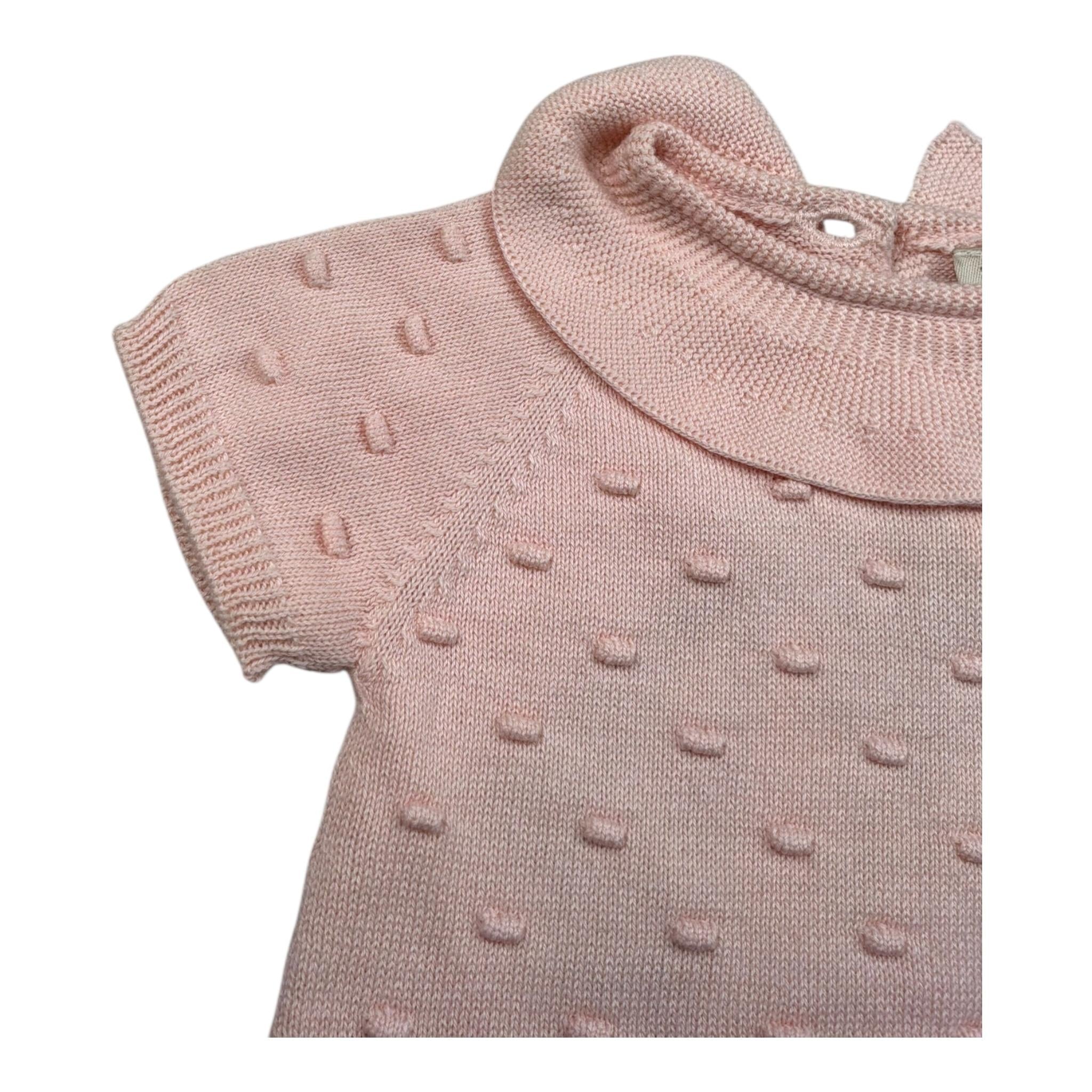 Wedoble Pagliaccetto Mezza Manica Tinta Unita per Neonata V2406305B ROSA WEDOBLE 