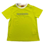 MISSONI t-shirt tinta unita con stampa Verde fluo per Bambino MU8531 VERDE FLUO MISSONI 