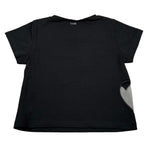 Liu Jo T-Shirt Girocollo Tinta Unita con Applicazione per Bambina GA5067XX NERO LIU JO 