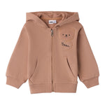 I DO felpa con zip e cappuccio tinta unita Beige per Neonato 4A588N BEIGE I DO 