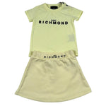 John Richmond Completo 2 Pezzi T-Shirt-Gonna Tinta Unita per Neonato RIP26043CJ GIALLO JOHN RICHMOND 