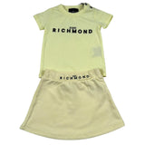 John Richmond Completo 2 Pezzi T-Shirt-Gonna Tinta Unita per Neonato RIP26043CJ GIALLO JOHN RICHMOND 