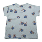 Play Up T-Shirt Girocollo Tinta Unita con Stampe per Neonato PA011AQ11054N AZZURRO PLAY UP 
