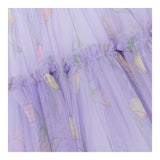 Monnalisa Abito Giromanica Tinta Unita con Tulle per Neonata 31A903 LILLA MONNALISA 