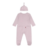 Levi'S Set Tutina-Cappello Tinta Unita per Neonata 6EK247 ROSA LEVI'S 