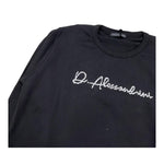 DANIELE ALESSANDRINI maglia girocollo tinta unita con stampa Nero per Bambino 1231W00049XX NERO DANIELE ALESSANDRINI 