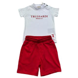 Trussardi Completo 2 Pezzi T-Shirt-Bermuda per Neonato TIP26008CJ BIANCO/ROSSO TRUSSARDI 