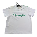 Daniele Alessandrini T-Shirt Tinta Unita con Stampa per Neonato 1296M00223 BIANCO/VERDE DANIELE ALESSANDRINI 
