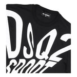 DSQUARED2 t-shirt girocollo stampa fantasia Nero per Bambino DQ2525X NERO DSQUARED2 