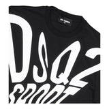 DSQUARED2 t-shirt girocollo stampa fantasia Nero per Bambino DQ2525X NERO DSQUARED2 